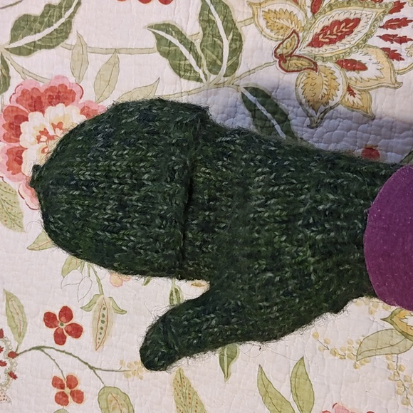 Handmade Wool Convertible Mittens - Picture 7 of 7